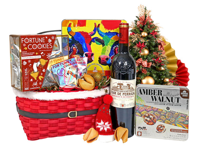 Christmas Gift Hamper - Christmas gift basket XMAS06B1 - XH1106B3 Photo