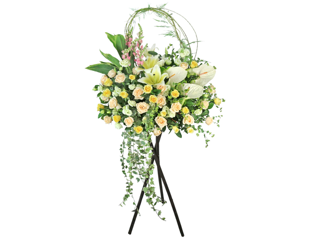 Flower Basket Stand - Opening Florist Basket ET18 - L76607833 Photo