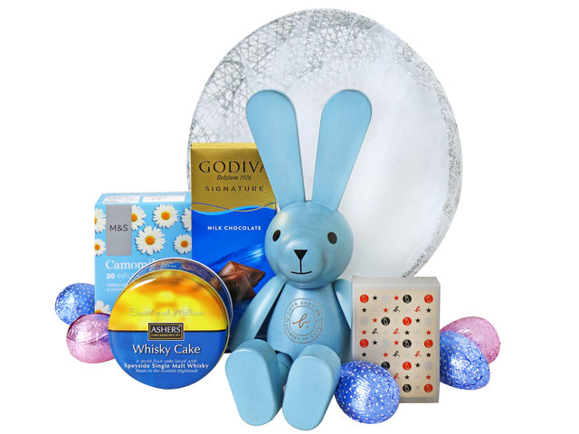 Wine n Food Hamper - Easter Glitter Gift Hamper A4 - ER0228A4 Photo